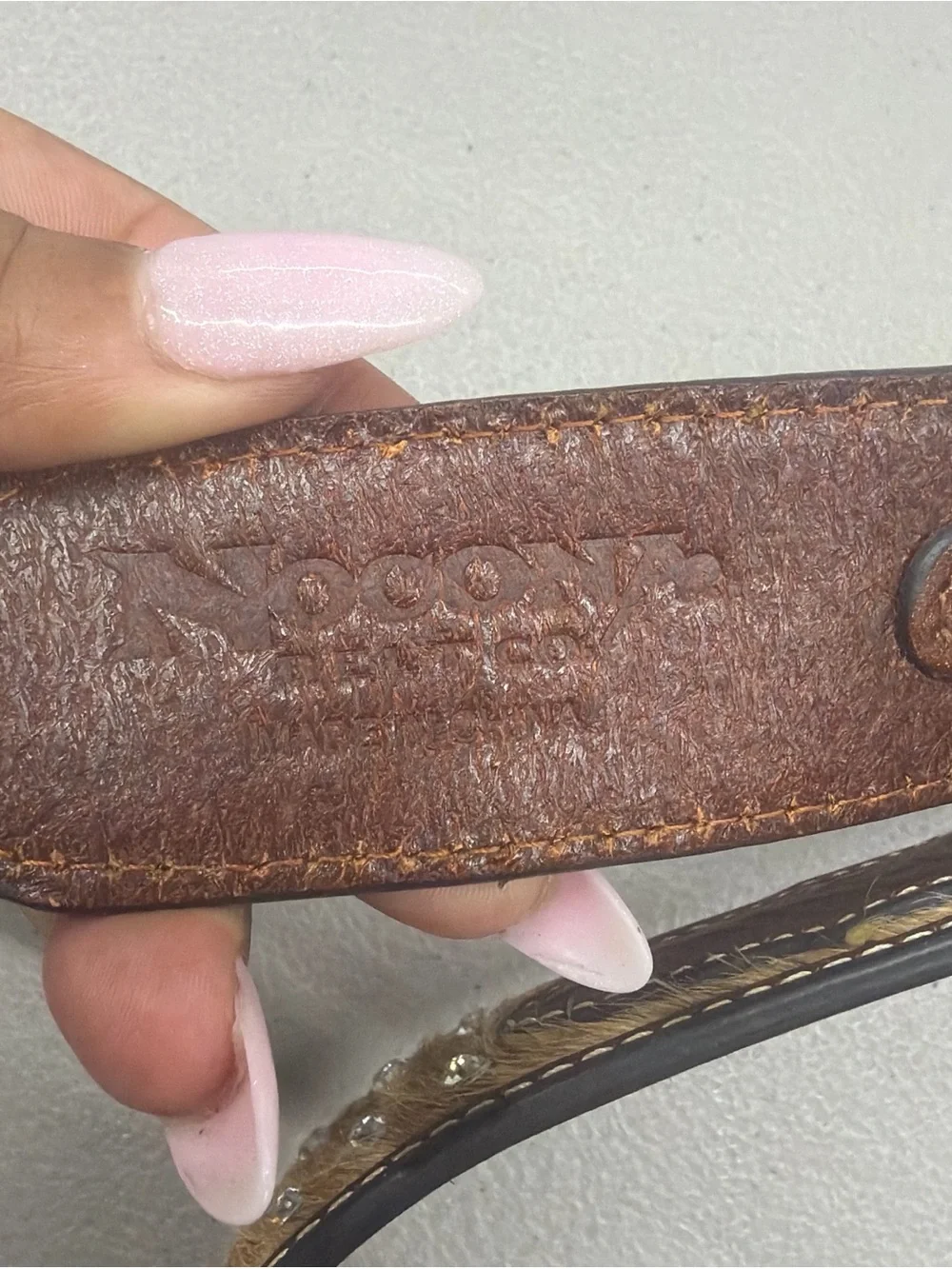 Narcona cowhide and rhinestone belt gorgeous